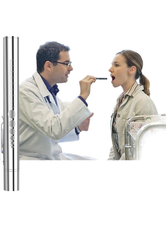 SHENYU Medical Flashlight With Pupillary Pen, For Doctors, Oral, Ear, Nose And Throat Examination, Rechargeable, Portable, Yellow And White Dual Light - Image 3