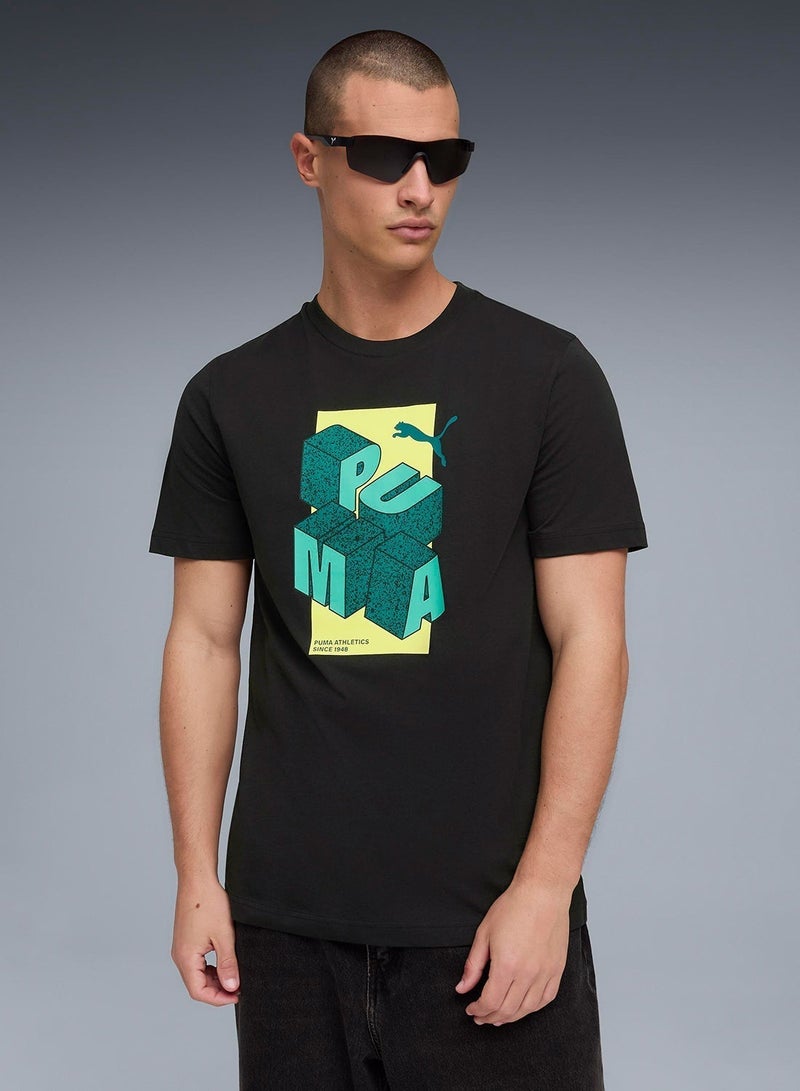PUMA Graphic Logo T-Shirt - Image 1