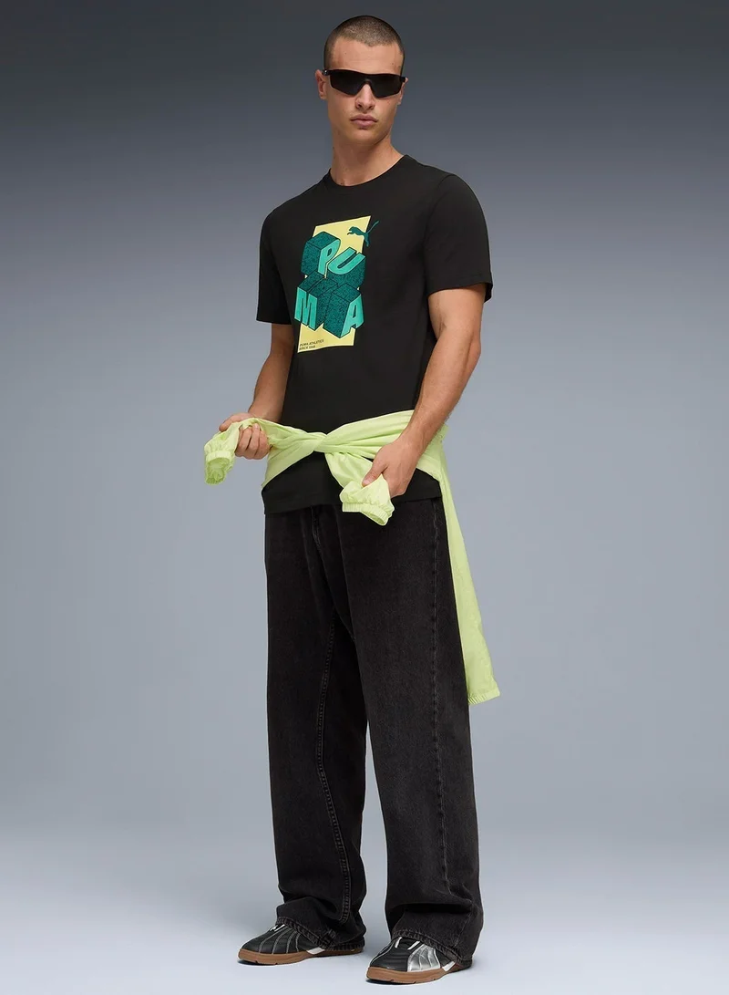 بوما تيشيرت مزين برسمة شعار