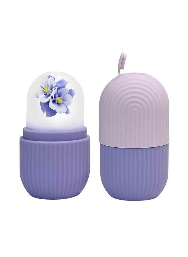 ATEVON Plastic Revitalize Your Radiance: Purple Beauty Ice Roller for Face and Eye Massage Reusable Facial Roller to Soothe and Refresh Your Skin