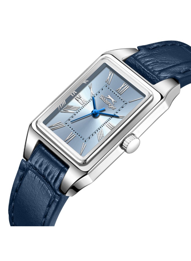 سلازنجر ساعة يد نسائية جلدية بعقارب - Image 5