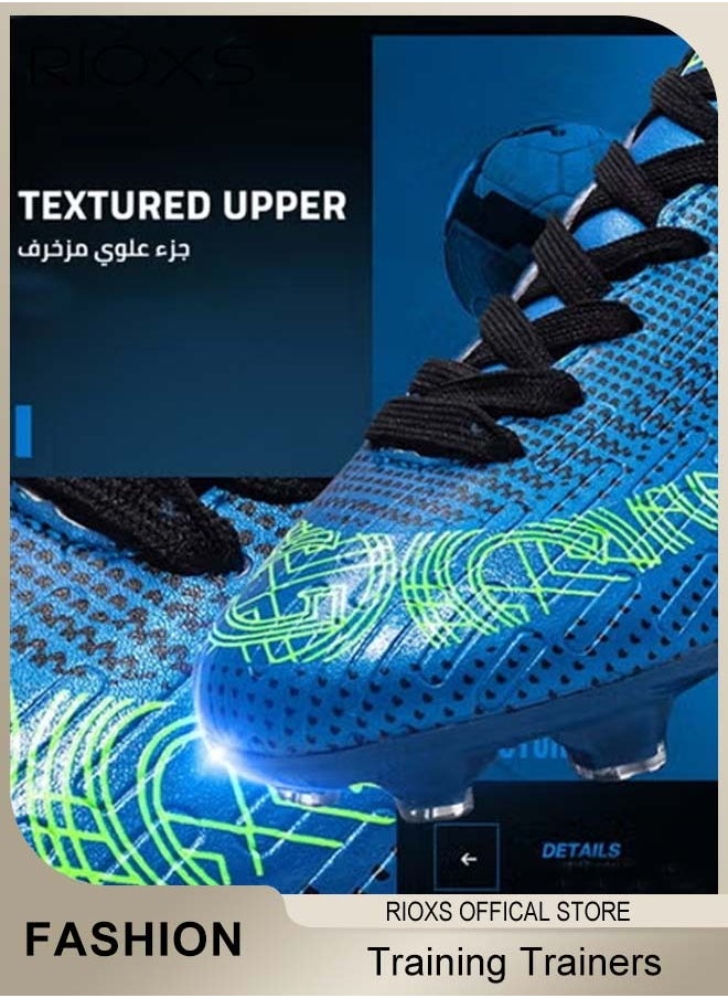 ريوكس أحذية كرة القدم للرجال، وأحذية المسامير المحترفة، وأحذية التدريب على المسابقات للرجال، وأحذية التزلج على التزلج، وأحذية رياضية، ومدربين رياضيين خفيفة الوزن في الهواء الطلق للمراهقين والبالغين، وأحذية لرياضة كرة القدم  - Image 4