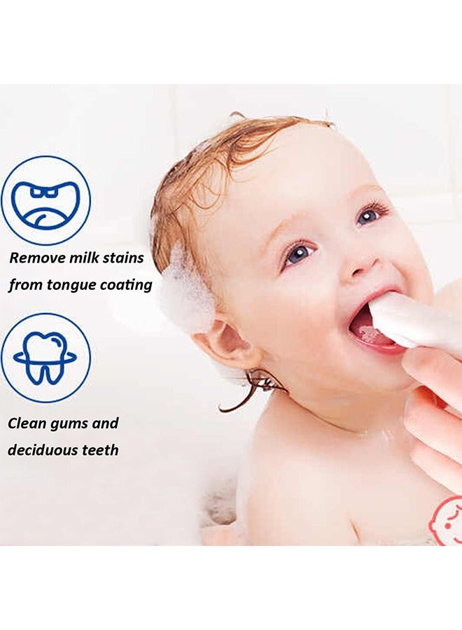 Loquat Baby Finger Toothbrush, Soft Safe Oral Massage Toothbrush Tongue Cleaner Brushes Oral Sponges Dental Oral Care Sponge Swabs Training Hands for Newborn Infant Toddlers Kids Baby, 6PCS - Image 5