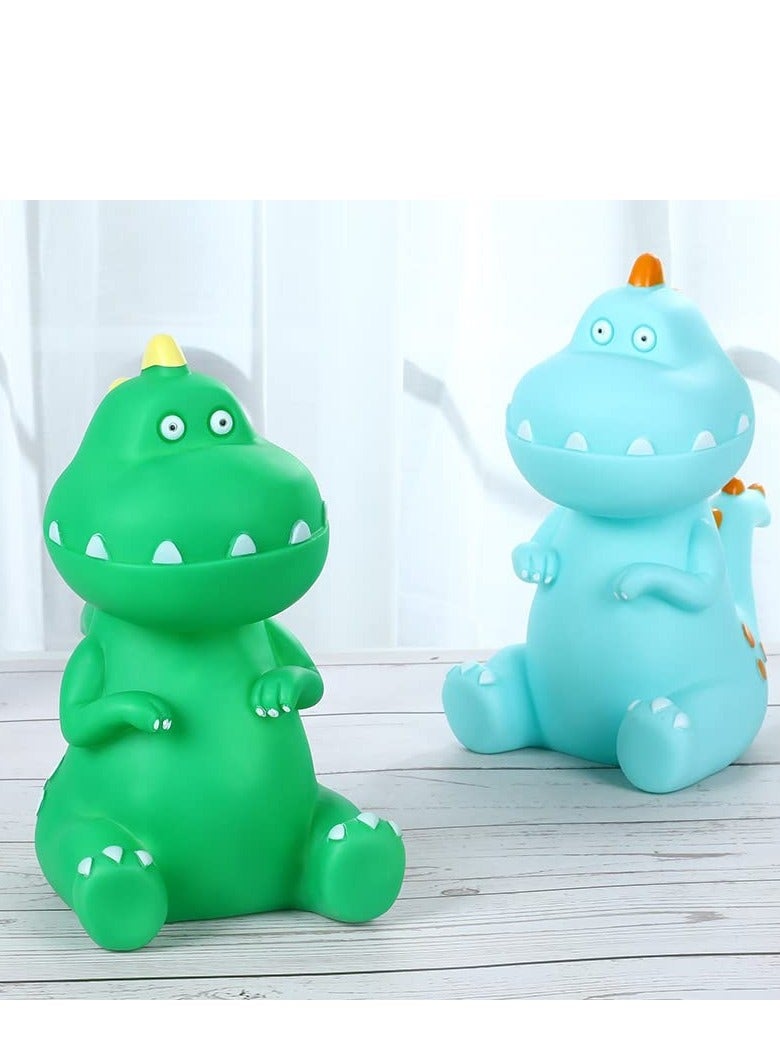 Excefore Dinosaur Money Bank, Lovely Kids Piggy Bank, Large Capacity Creative Money Coin Bank, Suitable for Boys Girls, Great Gifts for Birthday, Baby Shower (Green) - Image 5