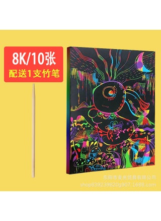 8k(10 sheets) with 1 bamboo pen