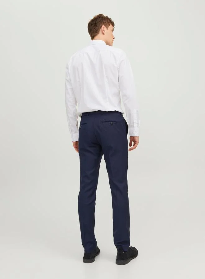 JACK & JONES Solid Slim Fit Collared Shirt