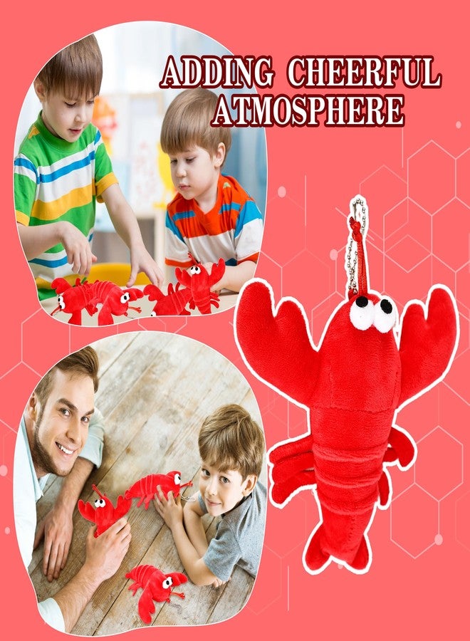 Flahard 16 Pack Cute Lobster Stuffed Animal Soft Mini Plush Lobster Toy Keychain Lobster Crab Hanging Ornaments for Kid Boy Girl Wallet Backpack Party Favors Goodie Bag Birthday Gift - Image 2