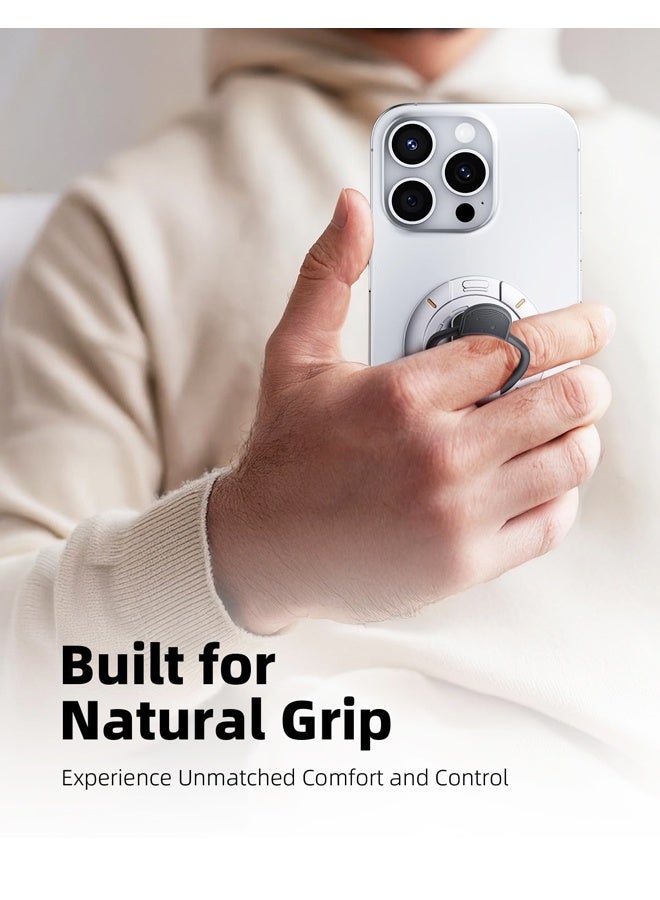 MagSafe Phone Grip Stand, 3-in-1 Magnetic Finger Ring Holder with Double-Sided Magnet,Magnetic Phone Stand for iPhone17/16/15/14/13/12 Series - Image 3