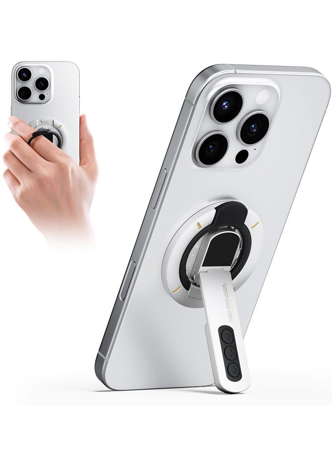 MagSafe Phone Grip Stand, 3-in-1 Magnetic Finger Ring Holder with Double-Sided Magnet,Magnetic Phone Stand for iPhone17/16/15/14/13/12 Series - Image 1