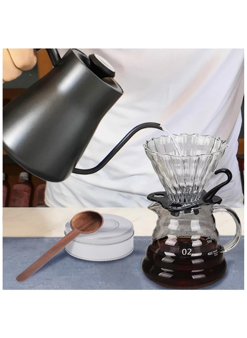 KADRAMA Pour Over Coffee Maker Set, Drip Distilled  Coffee Maker Set, V60 Coffee Filter Set, 7-piece Coffee Tool with Portable Travel Bag for Home, Travel, Camping  - Image 5