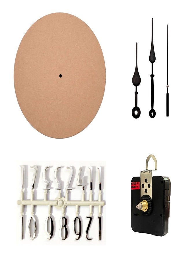 Epoxy Fusion 12 inch DIY Resin Clock Making kit, Round MDF Base (7mm Thick) for DIY Clocks and Resin Art (151) - Image 1