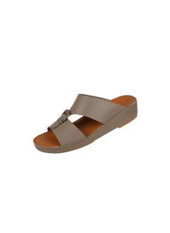 barjeel uno 008-3713 Barjeel Uno Mens Arabic Sandals BS 34 Taupe  - Image 1