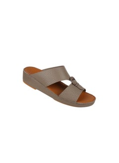 barjeel uno 008-3713 Barjeel Uno Mens Arabic Sandals BS 34 Taupe  - Image 2