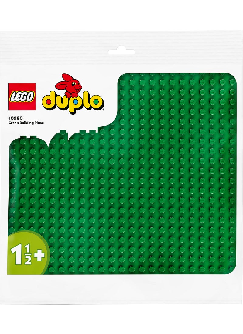 LEGO - ® DUPLO® Green Building Plate 10980 - Building and Display Baseplate for Preschoolers Ages 18 Months and Up (1 Piece) - Image 1