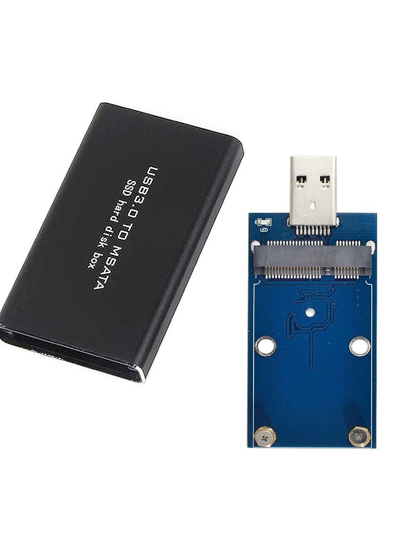 erorex Mini PCI-E mSATA to USB 3.0 External SSD PCBA Conveter Adapter Pen Driver Card with Case  - Image 1
