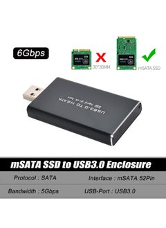 erorex Mini PCI-E mSATA to USB 3.0 External SSD PCBA Conveter Adapter Pen Driver Card with Case  - Image 4