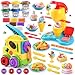 PLAY 2 in 1 Color Dough Kitchen Creations Set Ice Cream Noodle Maker Color Dough Sets for Kids Ages 48 Kitchen Food Toys for Boys Girls Kids Toddlers Ages 3 with 18 oz Multicolor Clay - Image 3