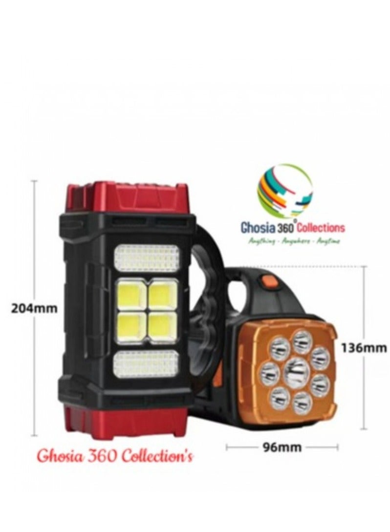 ELTRAZONE 5 in 1 Hurry Bolt Multifunction 38W Solar Lamp Flashlight Waterproof 4 Modes Searchlight KN-478 - Image 2