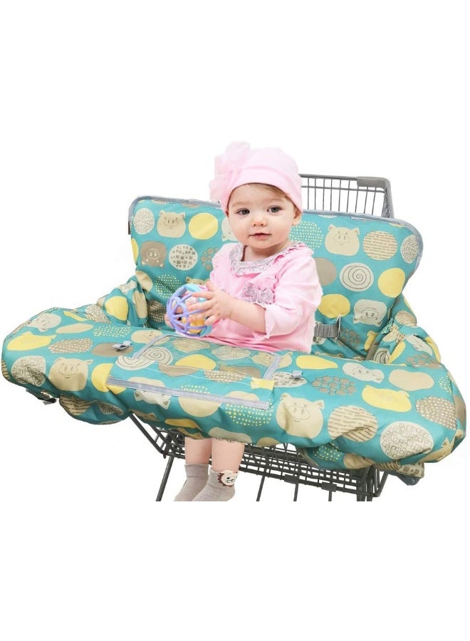 DODO NICI Shopping Cart Covers for Baby Girl boy, High Chair Cover for Toddler, Grocery Cart Cover (Polka Cute) - Image 1
