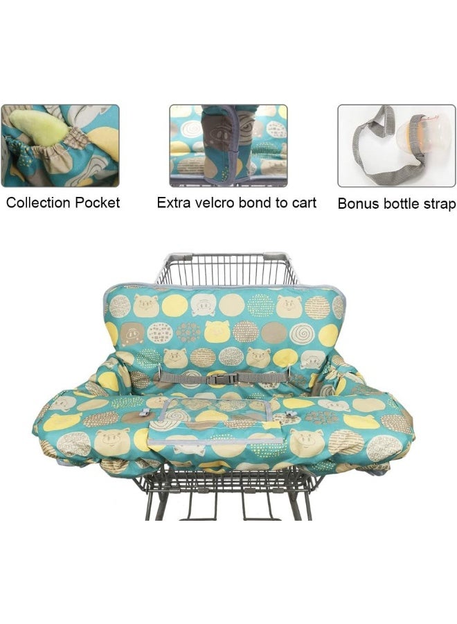 DODO NICI Shopping Cart Covers for Baby Girl boy, High Chair Cover for Toddler, Grocery Cart Cover (Polka Cute) - Image 4