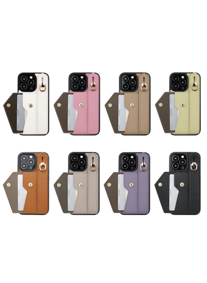 Generic - For Iphone15 16ProMax For SamsungGalaxy For SonyWristband Card Holder Card Holder Phone Case-Color:White-Applicable Model:xperia Ace III - Image 1