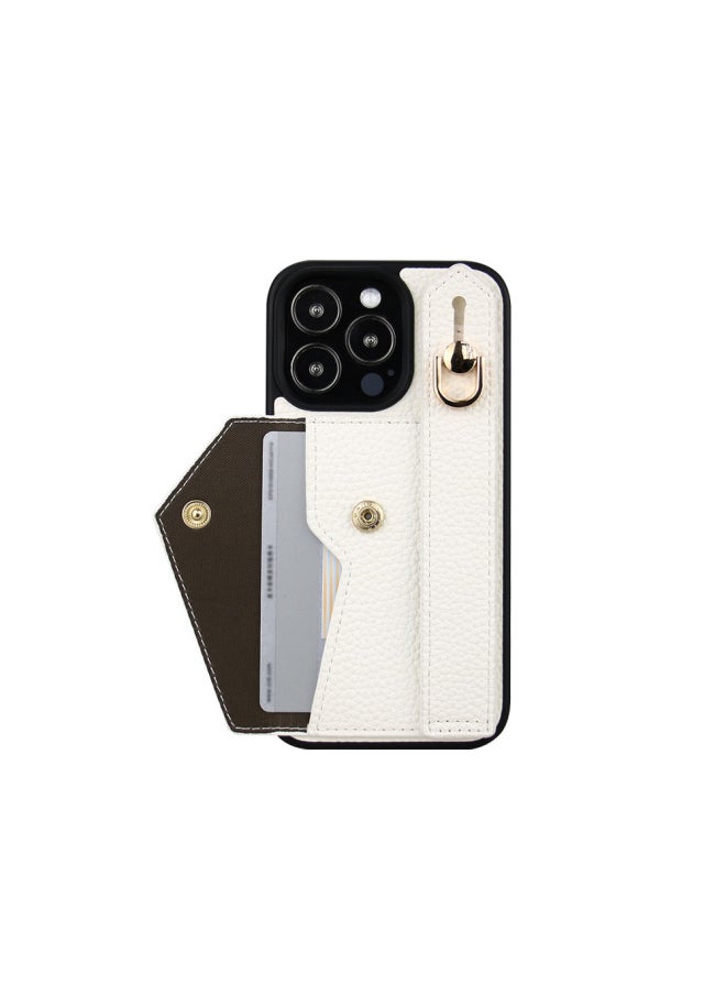 Generic - For Iphone15 16ProMax For SamsungGalaxy For SonyWristband Card Holder Card Holder Phone Case-Color:White-Applicable Model:xperia Ace III - Image 1