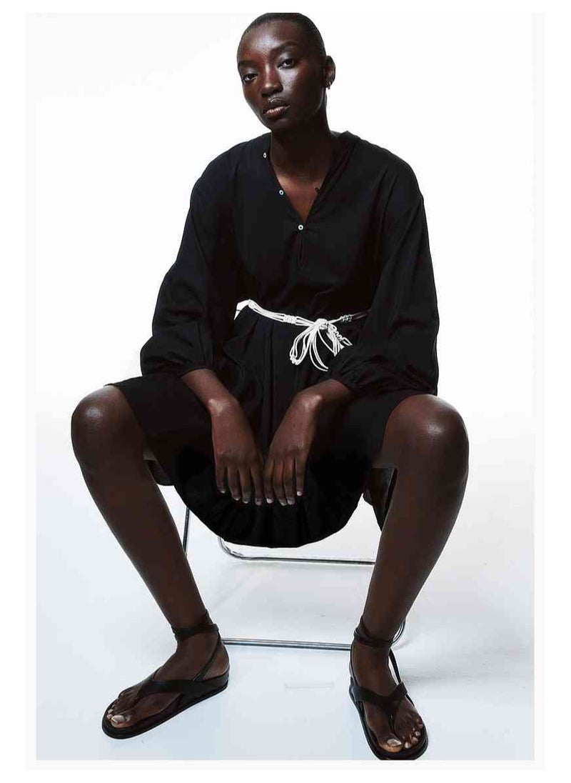 H and M - HM Women's New Loose Lightweight Comfortable And Fashionable Dress - Image 1