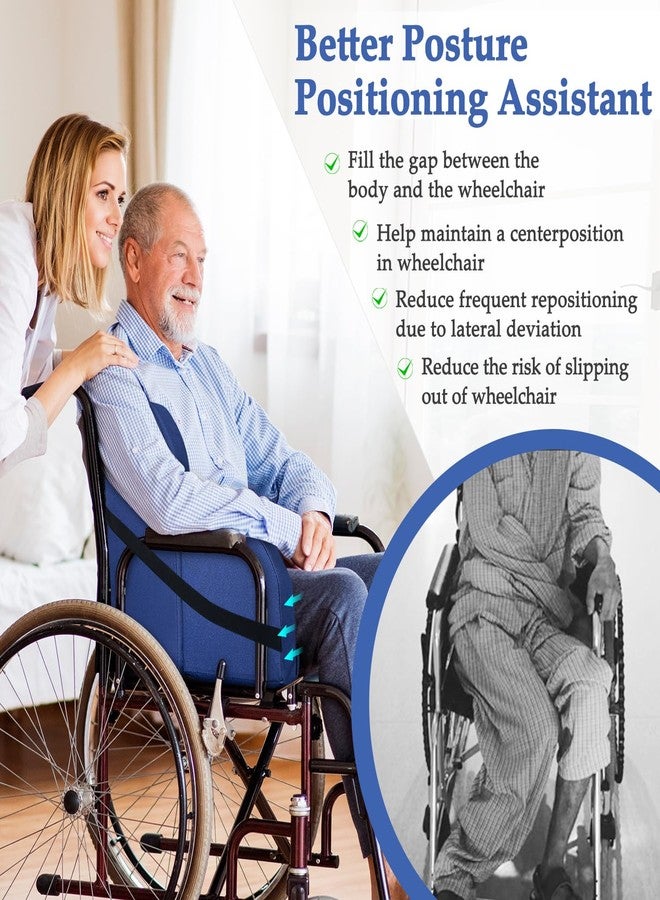 KAVIL Lateral Support for Wheelchair Lateral Cushions for Seniors Wedge Pads Chair Support Attachment L Shape Padded for Wheelchair Side Right Guards Solid Panels for Elderly Positioning Better Posture - Image 4