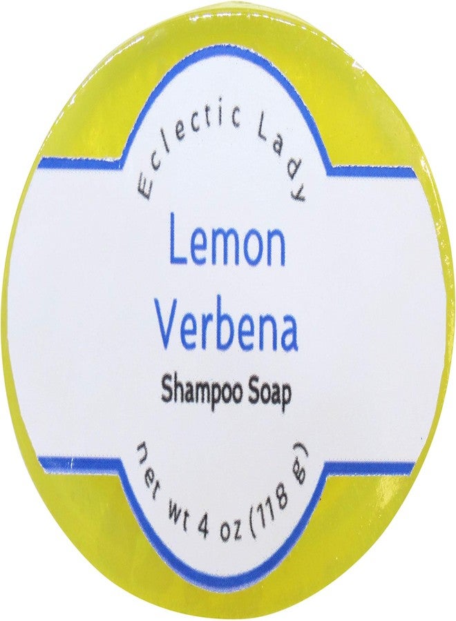 Eclectic Lady Lemon Verbena Shampoo Soap Bar with Pure Argan Oil, Silk Protein, Honey Protein and Extracts of Calendula Flower, Aloe, Carrageenan, Sunflower - 4 oz Bar - Image 1