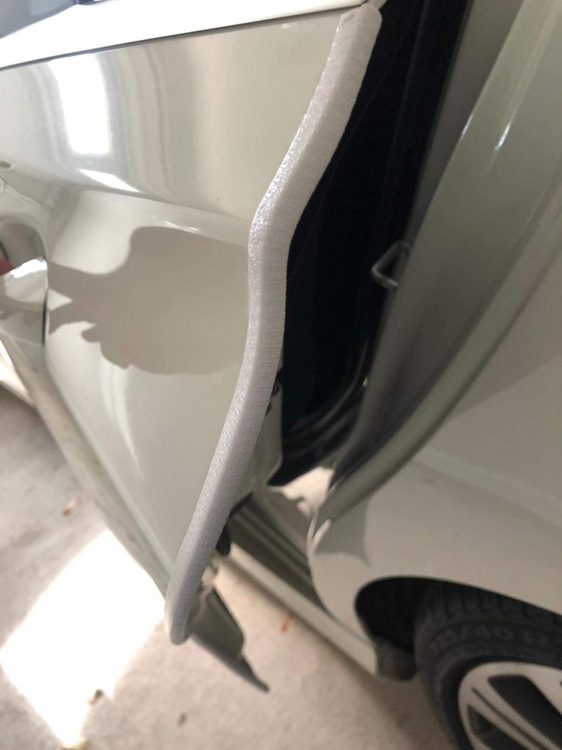 Winunite 16.4ft(5m) Car Door Edge Guards White – Fits Most Vehicles, No Glue, U-Shaped, Built-in Metal Clips, Scratch and Chip Resistant – Reduces Dings in Parking Lots - Image 2