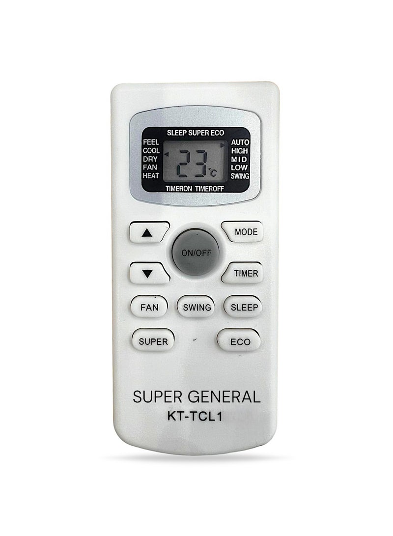 Super General KT-TCL air conditioner remote control 1 - Image 2