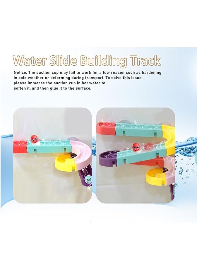 SOUQORA - Bath Toys for Toddlers, Newborn Preschool Boys Girls Water Bathtub Toys, Lovely Interactive Multicolored Bathroom Toys for Kids Baby Infant, Monkey Caterpillar with Colorful Orbit 2 Strong Suction Cup - Image 1
