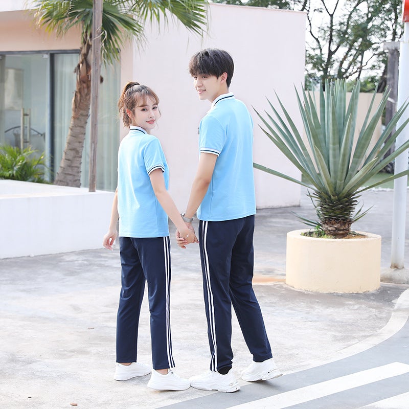 2023 Summer Primary School Short-Sleeved Class Clothes T-Shirt Middle School Students' School Uniform Suit High School Students' School Style Kindergarten Clothes - Image 4