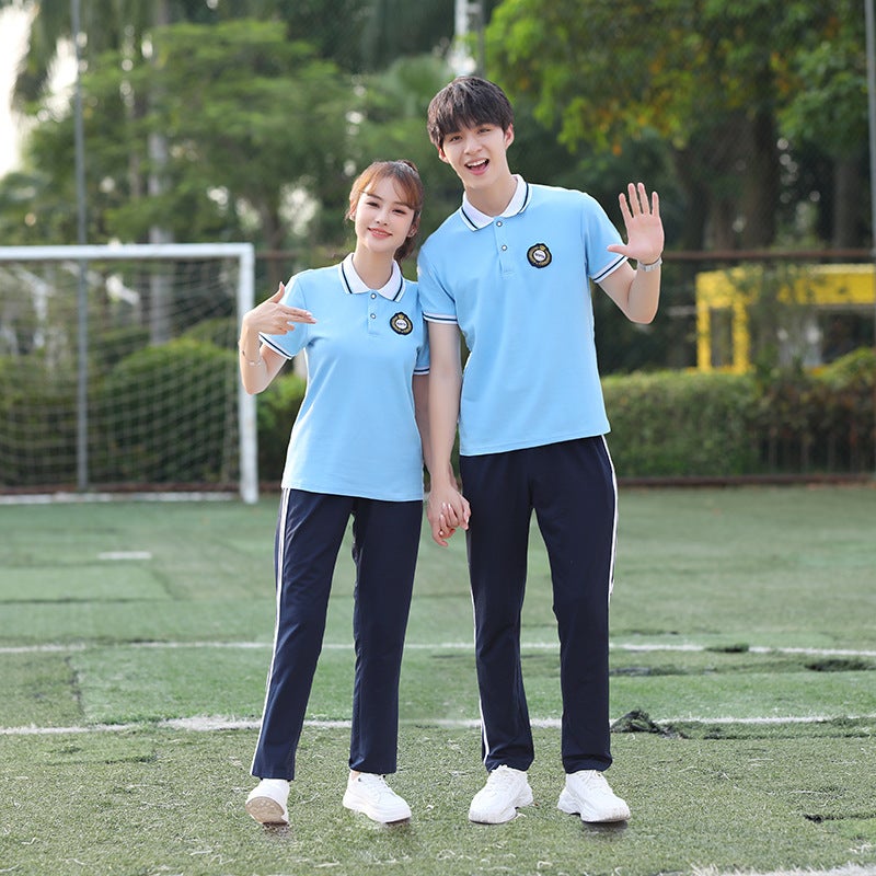 2023 Summer Primary School Short-Sleeved Class Clothes T-Shirt Middle School Students' School Uniform Suit High School Students' School Style Kindergarten Clothes - Image 5
