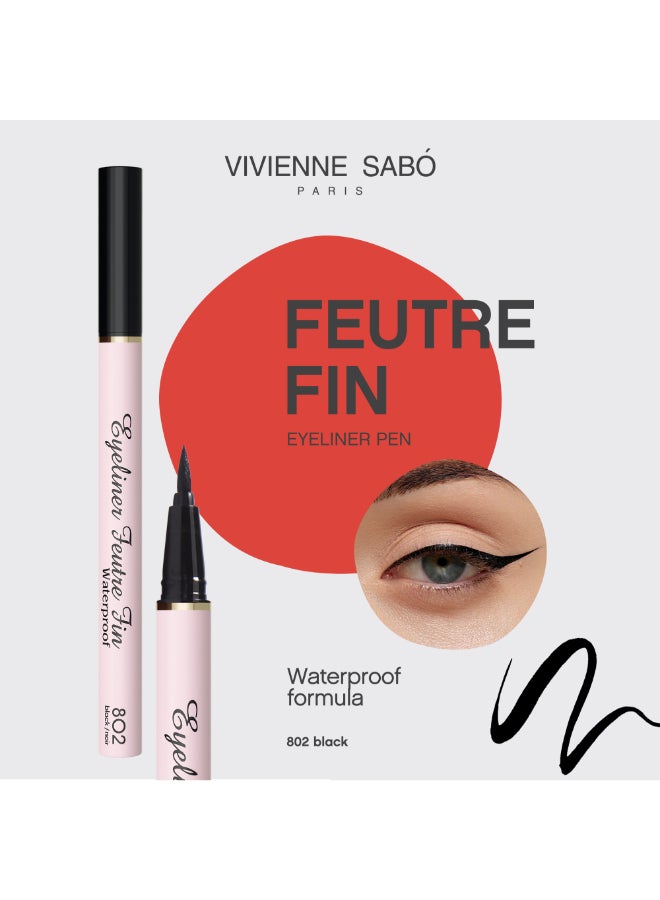 Vivienne Sabo قلم تحديد العيون فيفيان سابو فيوتر فين مقاوم للماء ظل 802 - Image 1