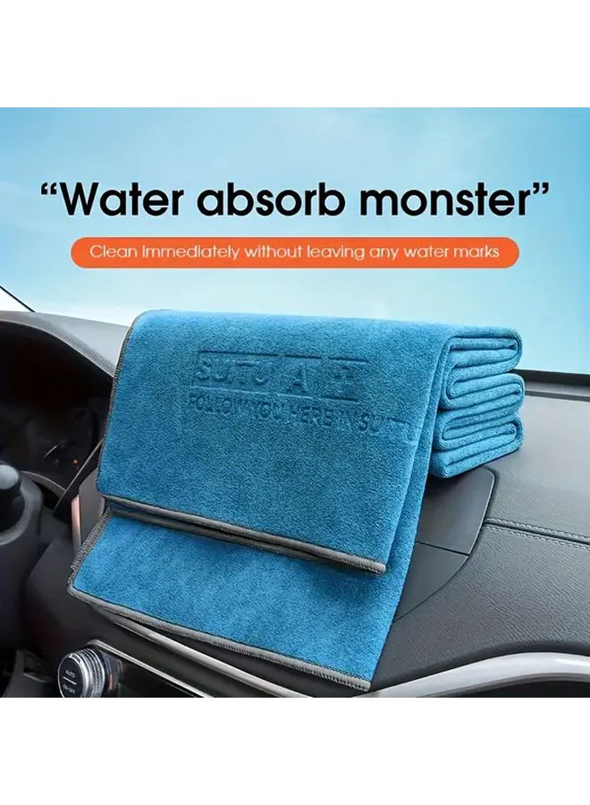 Jumbo Microfiber Car Wash Towel 60x160cm Ultra Absorbent Streak Free Quick Dry - Image 1