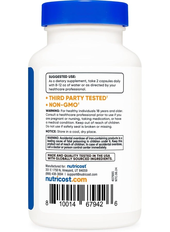 Nutricost Multivitamin 120 Vegetarian Capsules - with Probiotics, Enzymes, and Antioxidants - Image 4