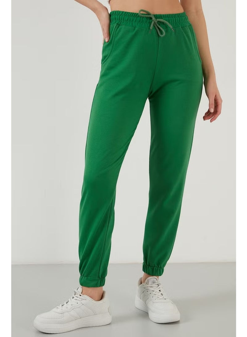 Lela Cotton Basic Jogger Sweatpants with Elastic Waist and Leg Legs Women's Sweatpants 5864171 - Image 3