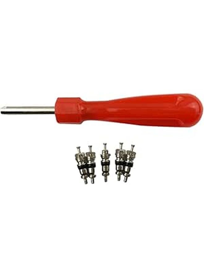 5 In 1 Valve Core Remover And Replacement Kit For Car Tires 9 5cm - Image 1