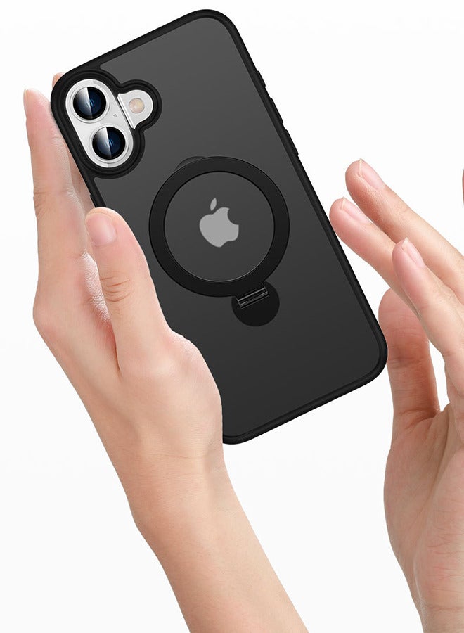 iPhone 16 Magsafe Case with Magnetic Invisible Stand Cover Soft Silicone Phone Cover with Kickstand - Image 5