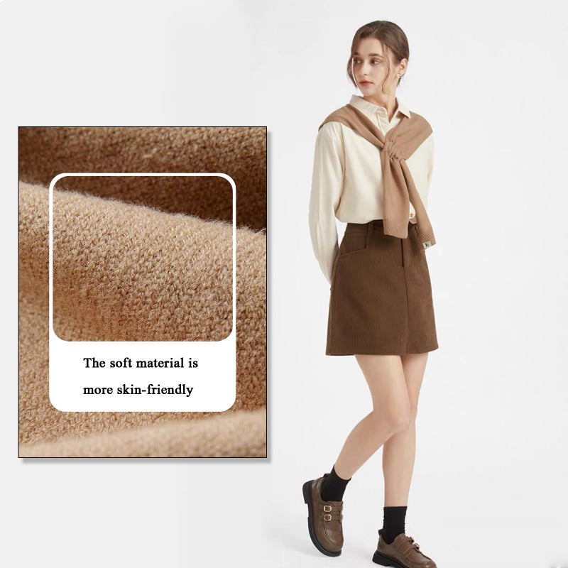 huablo Women's Fashion Sweater Knitted Shawl Knitted Knotted Shawls Multifunctional scarf Sweater Shawl Air-conditioned room shawl Khaki - Image 5