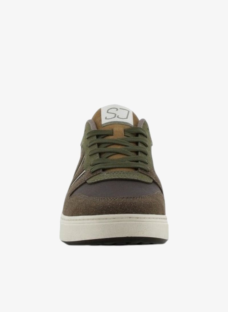 SJ Men's Panelled Sneakers with Lace-Up Closure - 639753-A50 - Image 3