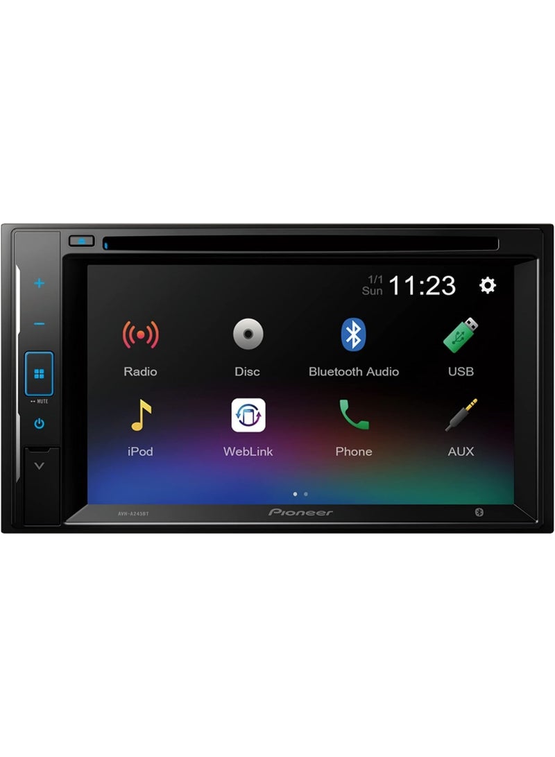 Pioneer AVH-A245BT Double Din with Built in CD DVD Bluetooth Car Stereo - Image 3