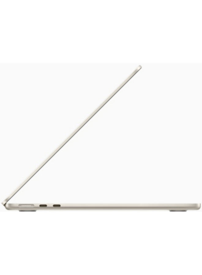 ابل  ماك بوك إير MC7W4 | شاشة 13.6 بوصة | شريحة Apple M2 | معالج ثماني النواة | معالج رسومات ثماني النواة | ذاكرة وصول عشوائي 16 جيجابايت | قرص صلب SSD بسعة 256 جيجابايت | نظام macOS | لوحة مفاتيح إنجليزية | إصدار عالمي | إضاءة Starlight - Image 3