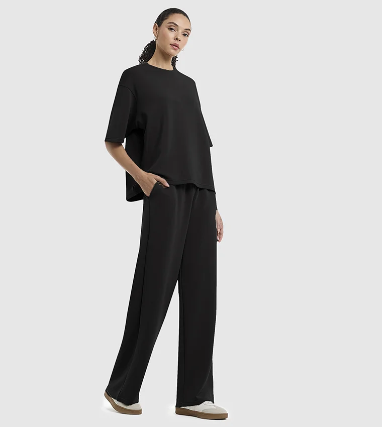 بي سي بي جي BCBG Modal Poly Pull Up Pants