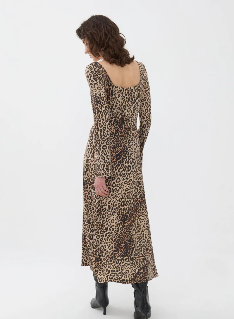 Nocturne Leopard Print Dress