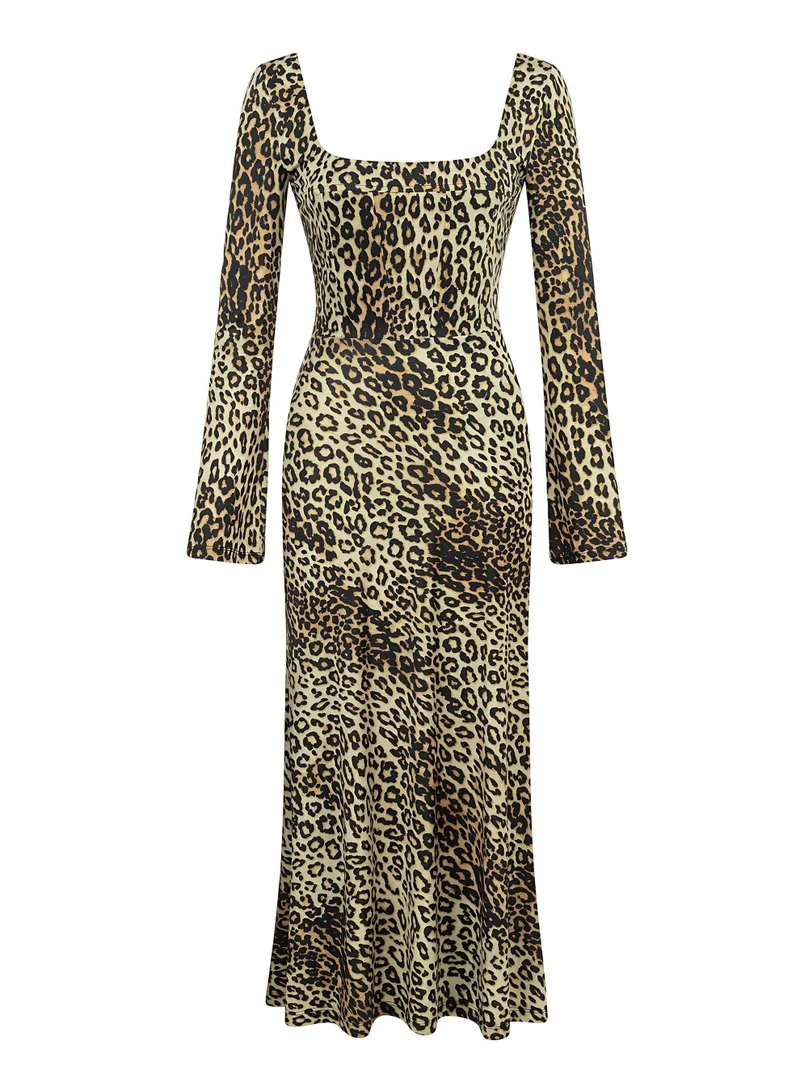 Nocturne Leopard Print Dress