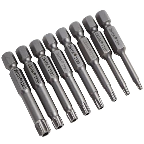 ZHIDA Security Torx Screwdriver Bits T8H T10H T15H T20H T25H T27H T30H T40H 5pack T8H T10H T15H T20H T25H T27H T30H T40H one set - Image 1