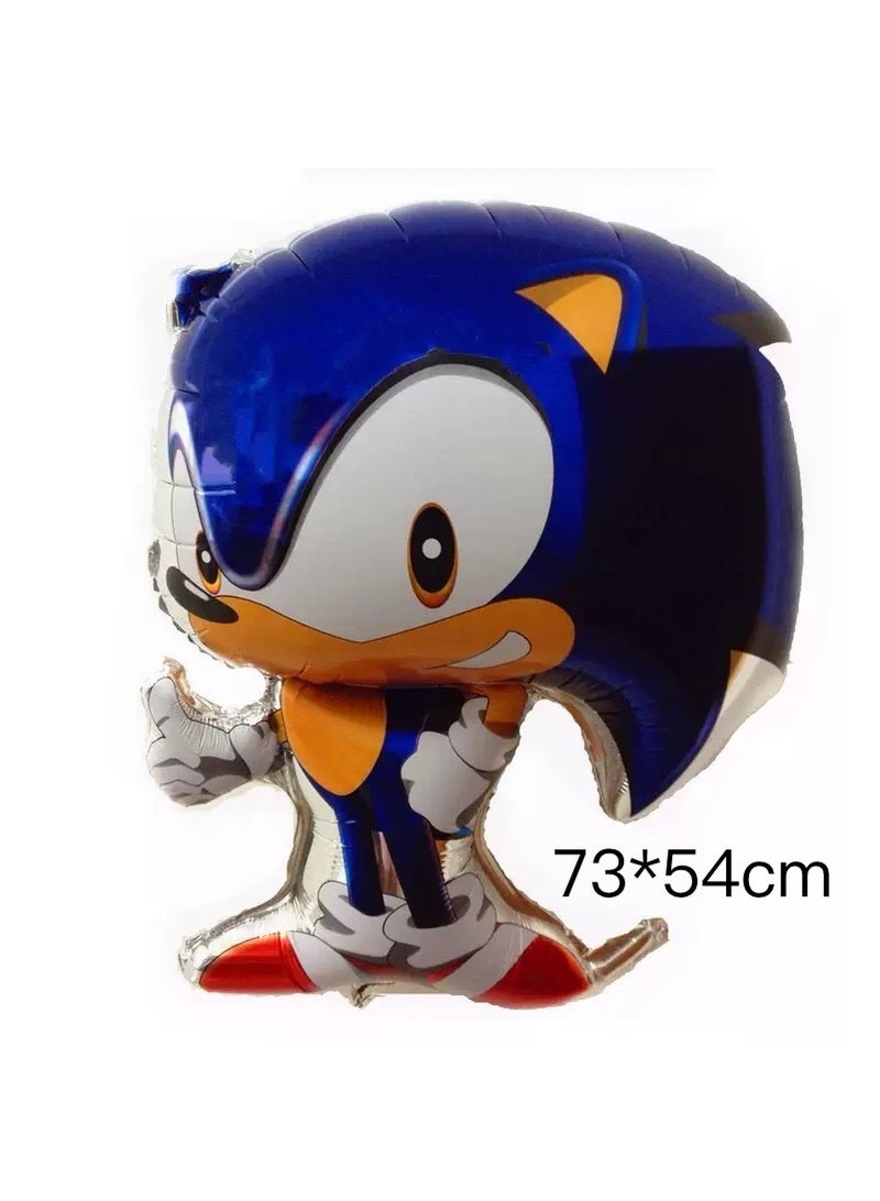 26pcs /set Cartoon Sonic theme birthday party decoration balloon set children’s party supply aluminum foil balloon - Image 2