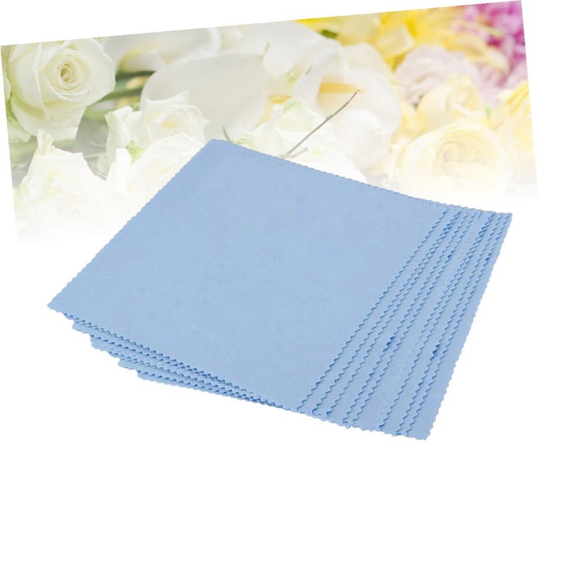 Microfiber Eyeglass Cleaning Cloth 160 Pcs Lens Cleaner Wipes 10x10cm Blue - Image 5